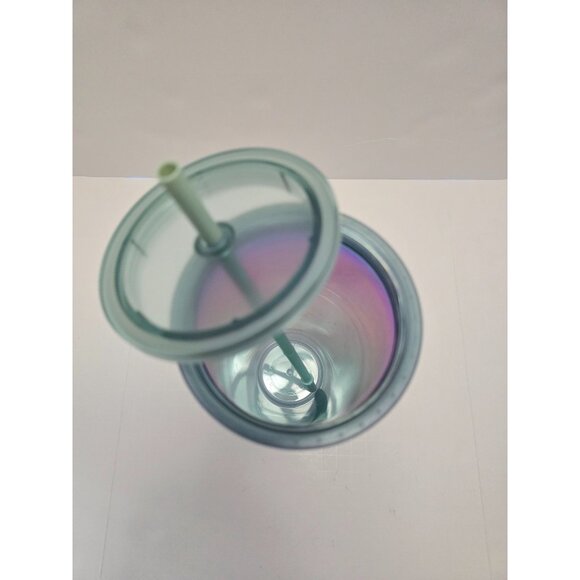 Starbucks 2021 Iridescent Mermaid Tail Tumbler Frosted Cup With Lid Straw 24 Oz - Picture 4 of 6